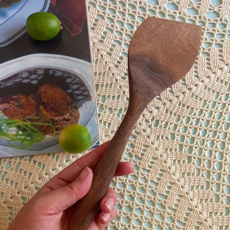 کفگیر چوبی دست ساز بارلی چوب