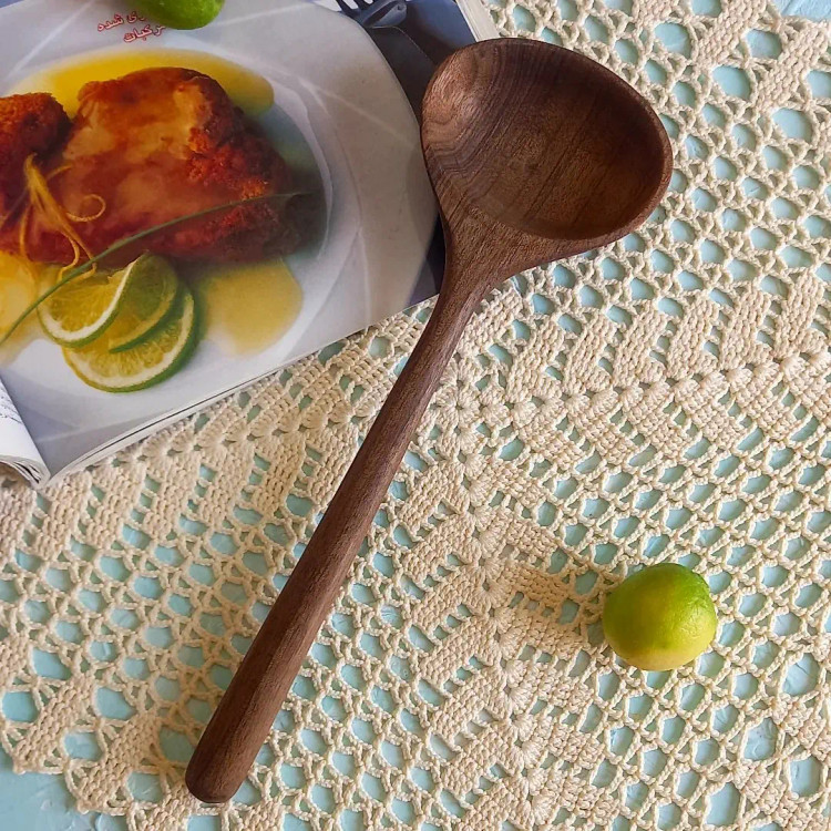 ملاقه چوبی دست ساز بارلی چوب ویژه جهیزیه عروس