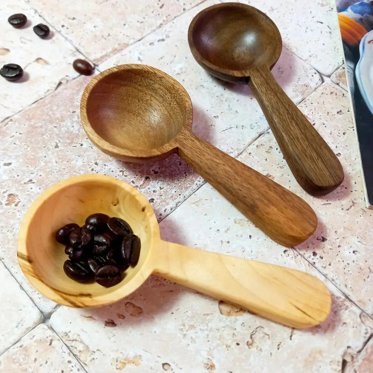 پیمانه چوبی دست ساز ویژه قهوه خوری