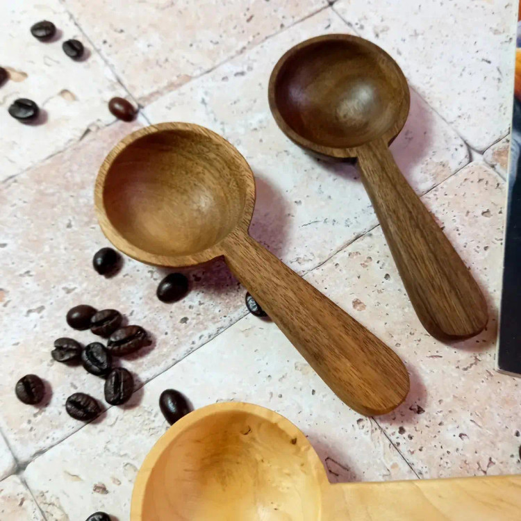 پیمانه چوبی دست ساز ویژه قهوه خوری