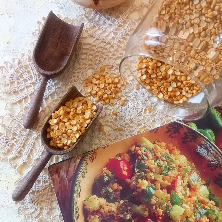 سرتاس چوبی دست ساز بارلی چوب ویژه بانکه حبوبات جهیزیه عروس