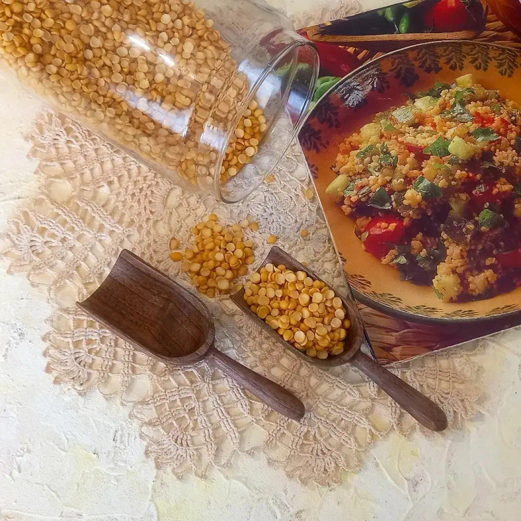 سرتاس چوبی دست ساز بارلی چوب ویژه بانکه حبوبات جهیزیه عروس