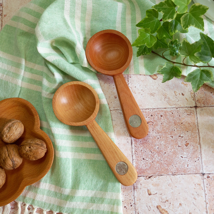 قاشق آجیل جدید دست ساز سکه شاهی نشان