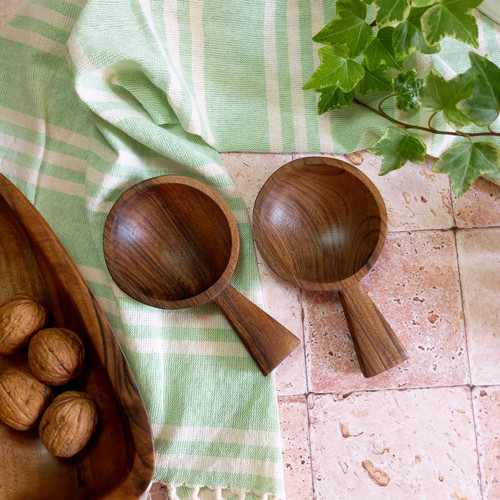 قاشق آجیل خوری دسته کوتاه بارلی چوب