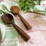 قاشق آجیل بزرگ بارلی چوب 23 سانتی چوب گردو مدل آیلا