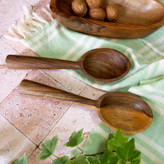 قاشق آجیل بزرگ بارلی چوب 23 سانتی چوب گردو مدل آیلا