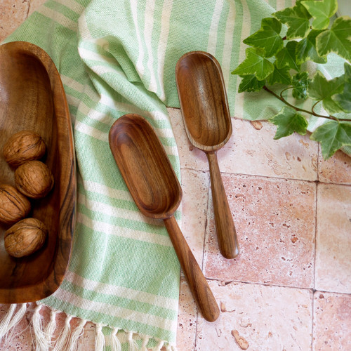 قاشق آجیل خوری جدید بارلی چوب مناسب هفت سین نوروزی