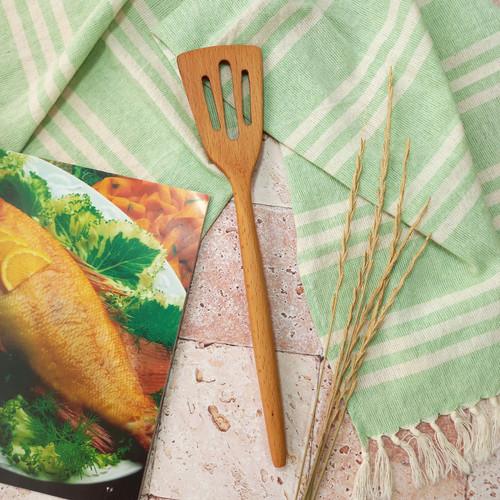 کفگیر تفت زن چوبی دست ساز بارلی ویژه جهیزیه عروس