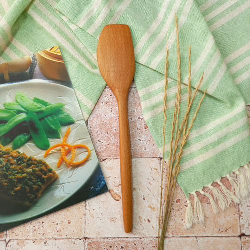 کفگیر تفت زن چوبی دستساز بارلی مناسب جهیزیه عروس