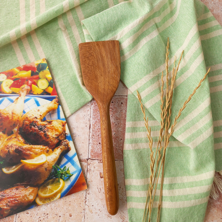 کفگیر تفت زن چوبی دست ساز برند بارلی چوب