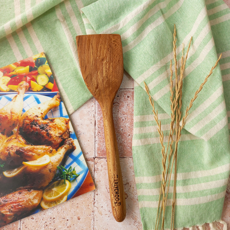 کفگیر تفت زن چوبی دست ساز برند بارلی چوب