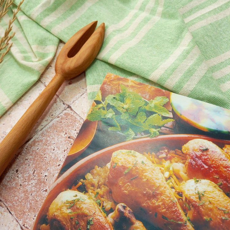 چنگال سرخ کن چوبی دست ساز برند بارلی چوب مدل ویهان 27 سانتی جنس چوب راش