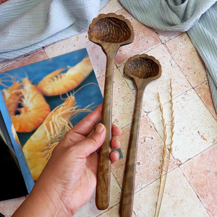 ست سالادخوری چوبی دست ساز جدید، ویژه جهیزیه عروس