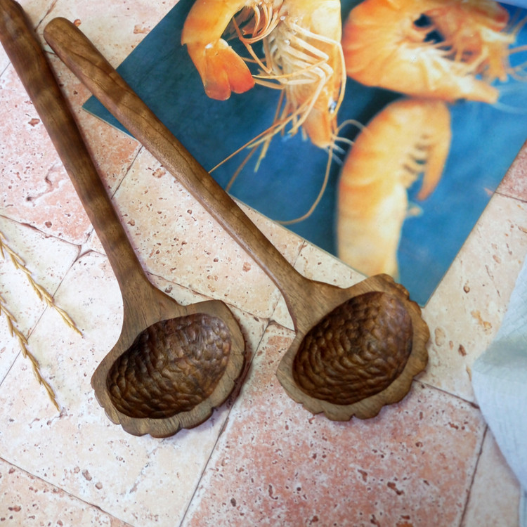 ست سالادخوری چوبی دست ساز جدید، ویژه جهیزیه عروس