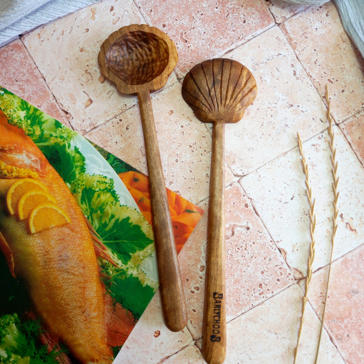 ست سالادخوری چوبی دست ساز ویژه جهیزیه عروس