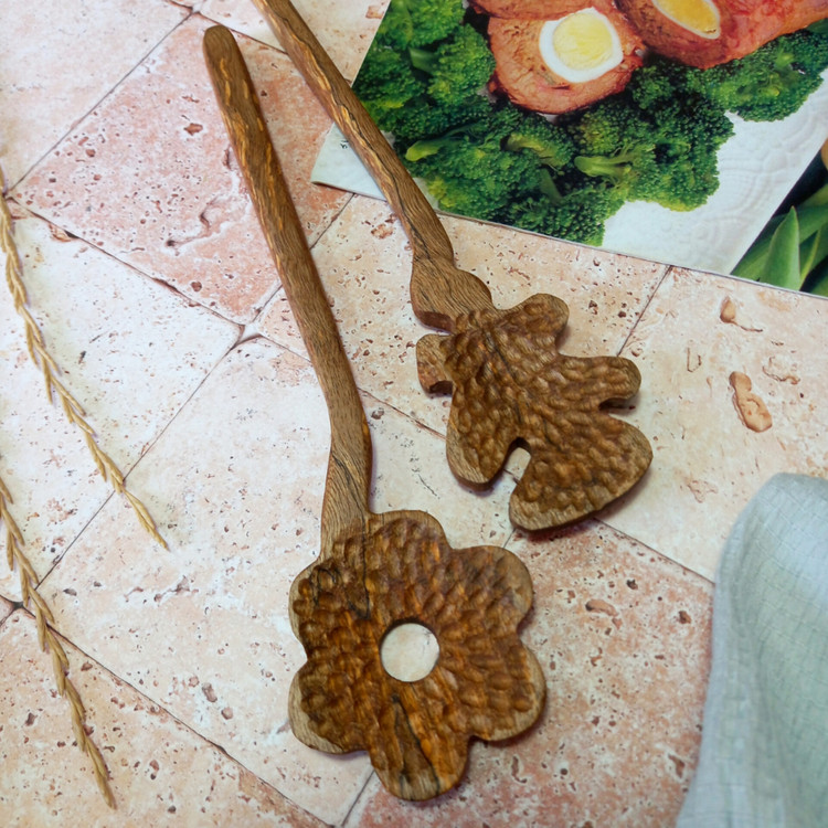 ست سالادخوری چوبی جدید ویژه جهیزیه عروس