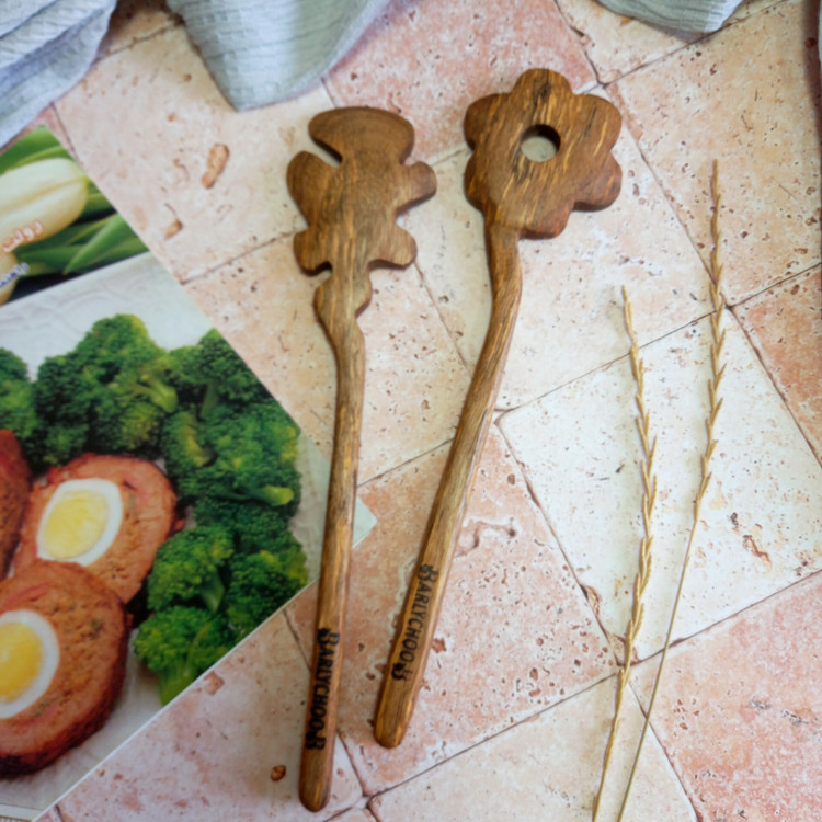 ست سالادخوری چوبی جدید ویژه جهیزیه عروس