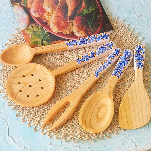 ست کفگیر و ملاقه ویژه جهیزیه عروس