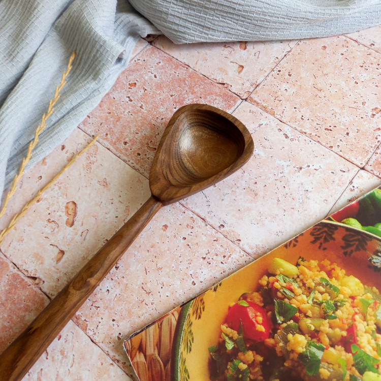 قاشق سرو چوبی دست ساز ویژه جهیزیه عروس