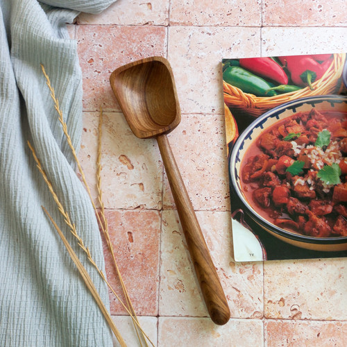 قاشق سرو چوبی دست ساز ویژه جهیزیه عروس