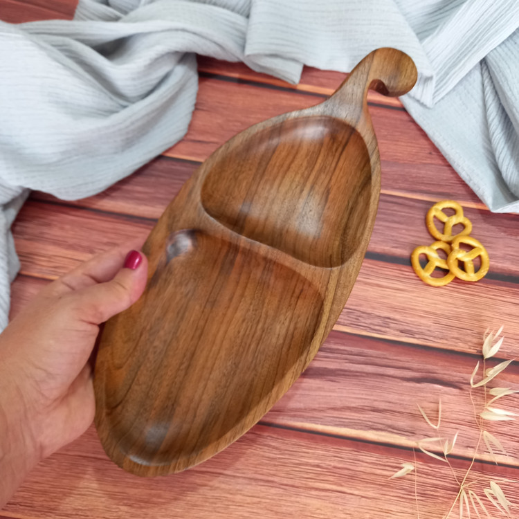 ظرف اردوخوری چوبی دست ساز ویژه جهیزیه عروس