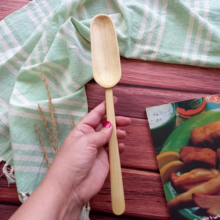قاشق همزن چوبی دست ساز ویژه جهیزیه عروس