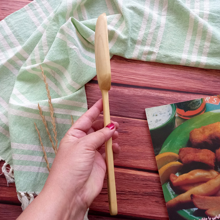 قاشق همزن چوبی دست ساز ویژه جهیزیه عروس