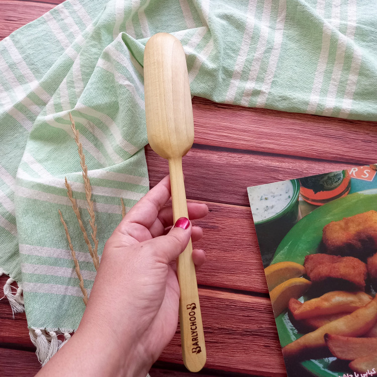 قاشق همزن چوبی دست ساز ویژه جهیزیه عروس