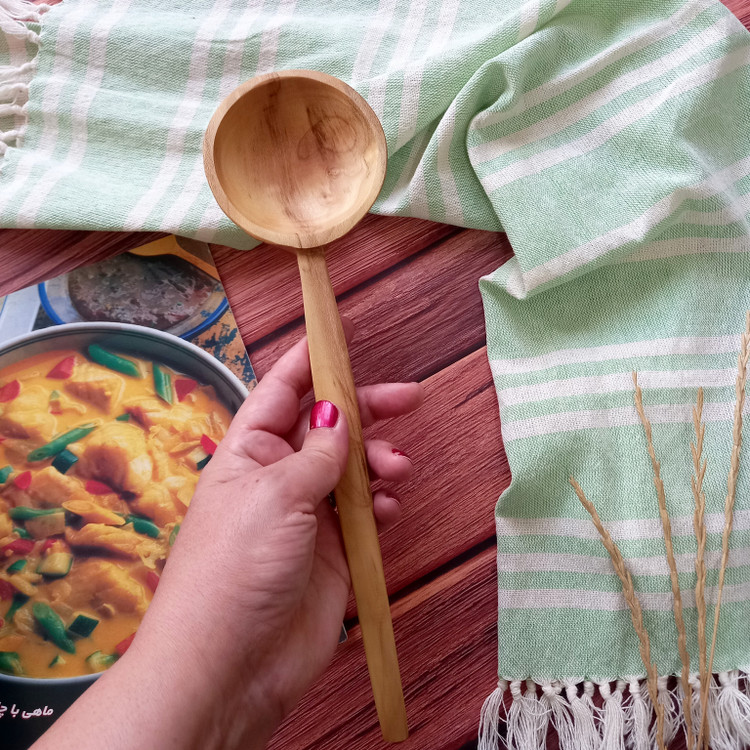 ملاقه چوبی دست ساز بارلی چوب ویژه جهیزیه عروس