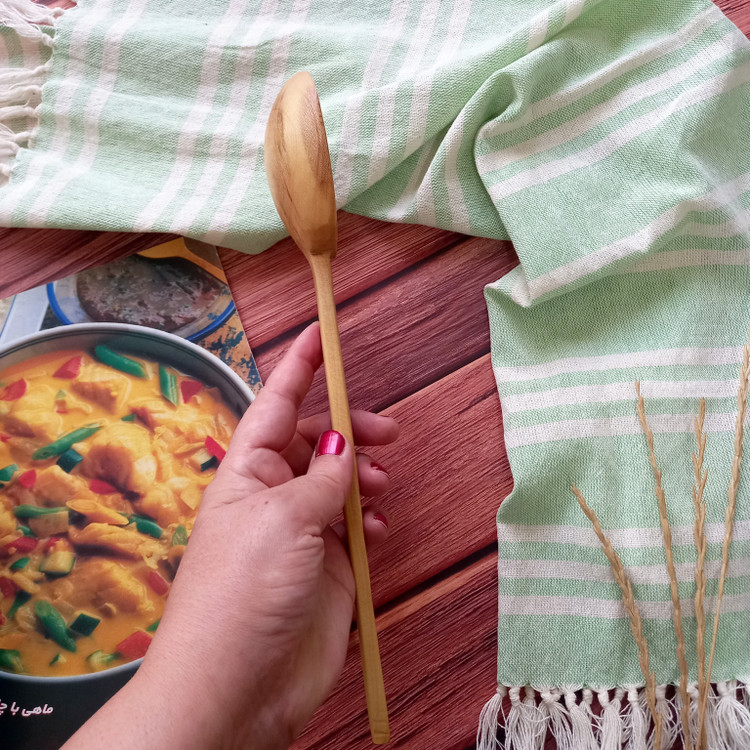 ملاقه چوبی دست ساز بارلی چوب ویژه جهیزیه عروس