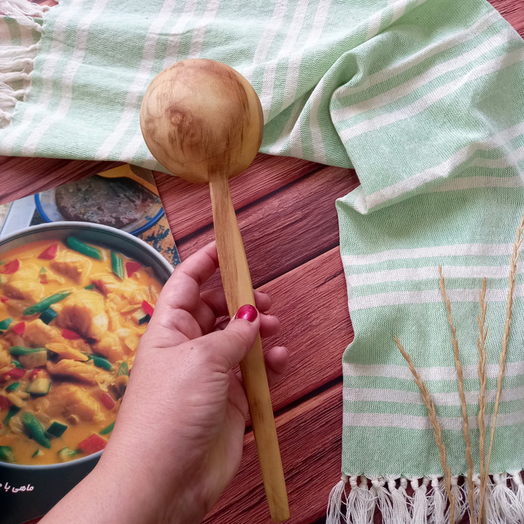 ملاقه چوبی دست ساز بارلی چوب ویژه جهیزیه عروس