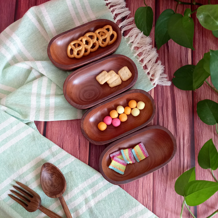 اردوخوری و مزه خوری چوبی دست ساز چهار خانه چوب راش