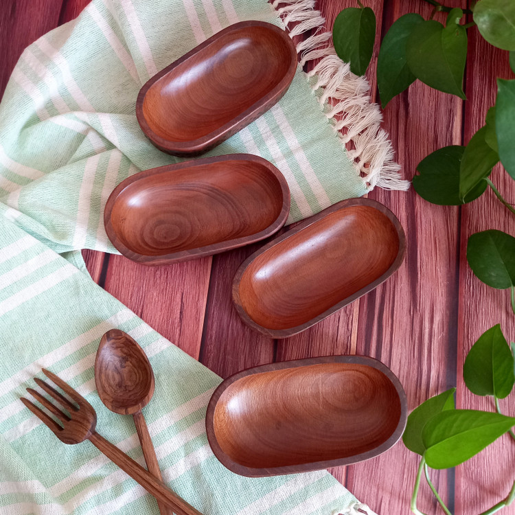 اردوخوری و مزه خوری چوبی دست ساز چهار خانه چوب راش