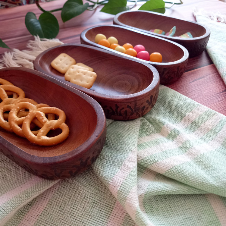 اردوخوری و مزه خوری چوبی دست ساز چهار خانه چوب راش