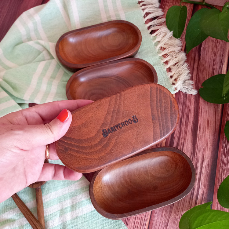 اردوخوری و مزه خوری چوبی دست ساز چهار خانه چوب راش