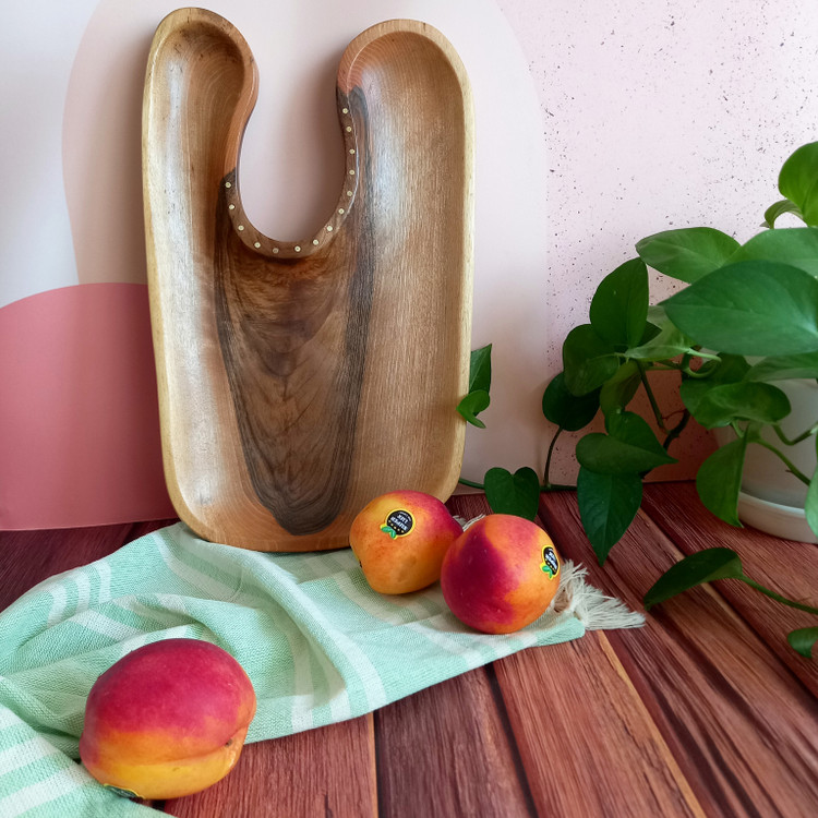 میوه خوری، اردوخوری، سینی چوبی دست ساز فینگرفود مزه خوری چوبی