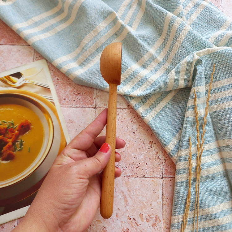 ملاقه چوبی دست ساز کوچک ویژه جهیزیه عروس