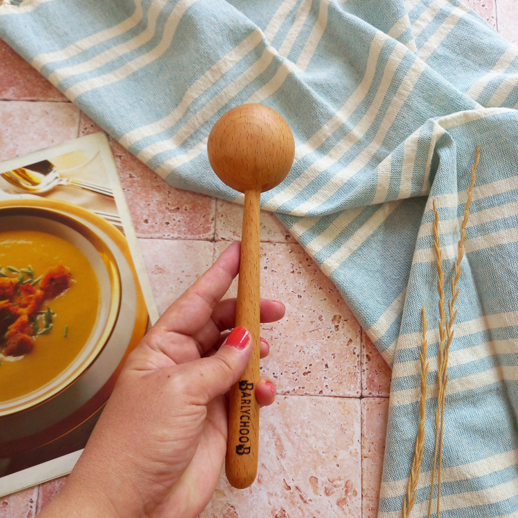 ملاقه چوبی دست ساز کوچک ویژه جهیزیه عروس