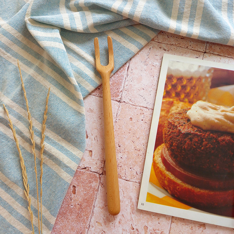 چنگال چوبی دست ساز ویژه سرخ کردن