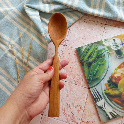 قاشق چوبی دست ساز بارلی چوب ویژه آجیل خوری