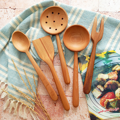 سرویس کفگیر و ملاقه چوبی ویژه جهیزیه عروس