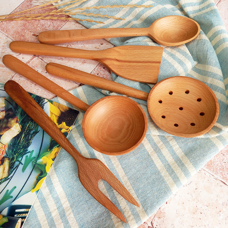 سرویس کفگیر و ملاقه چوبی ویژه جهیزیه عروس