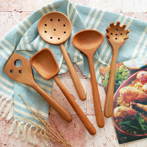 سرویس کفگیر و ملاقه چوبی ویژه جهیزیه عروس