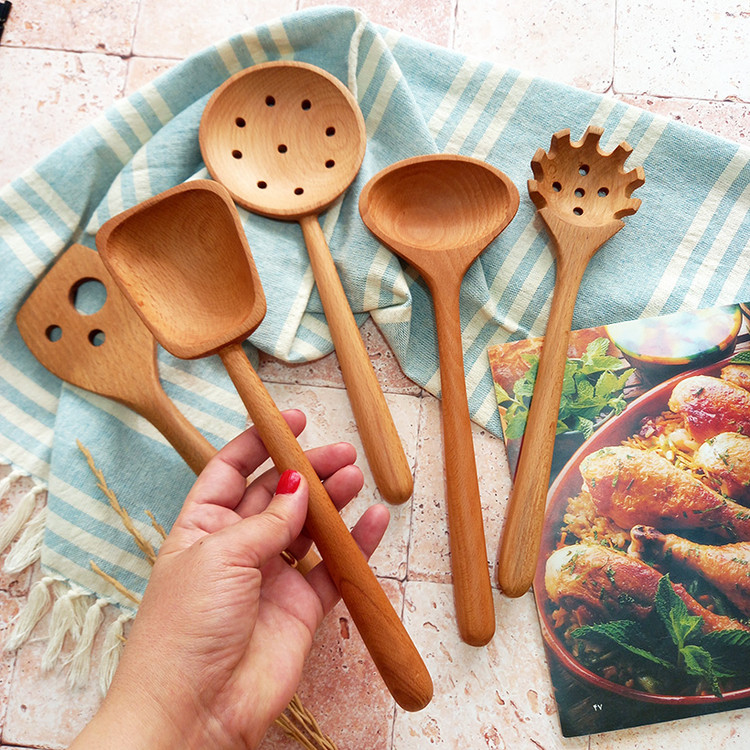 سرویس کفگیر و ملاقه چوبی ویژه جهیزیه عروس