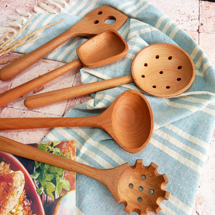 سرویس کفگیر و ملاقه چوبی ویژه جهیزیه عروس