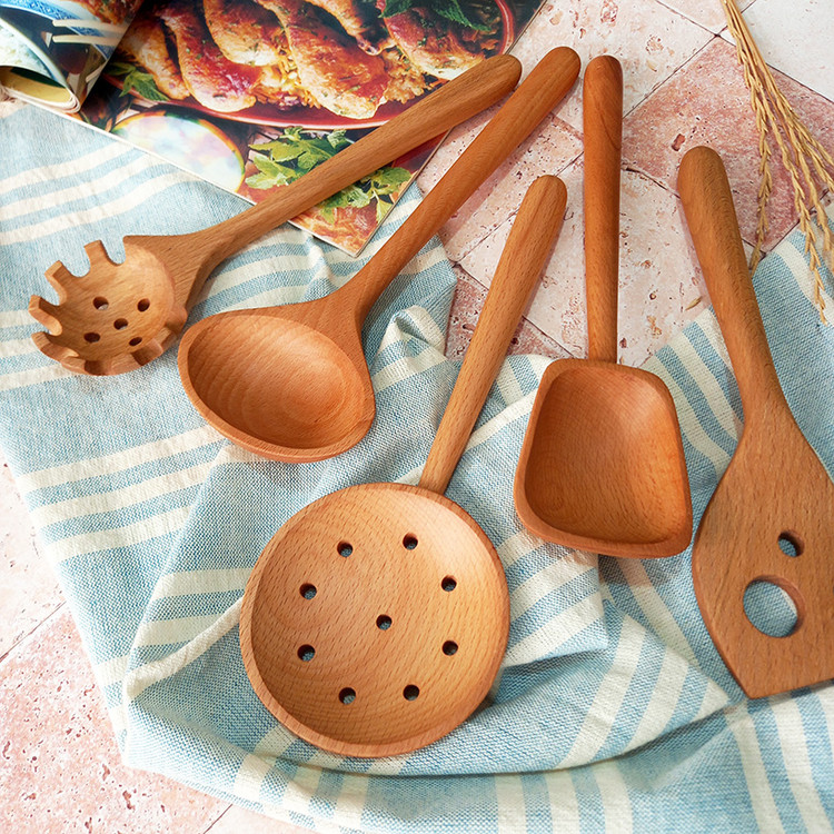 سرویس کفگیر و ملاقه چوبی ویژه جهیزیه عروس