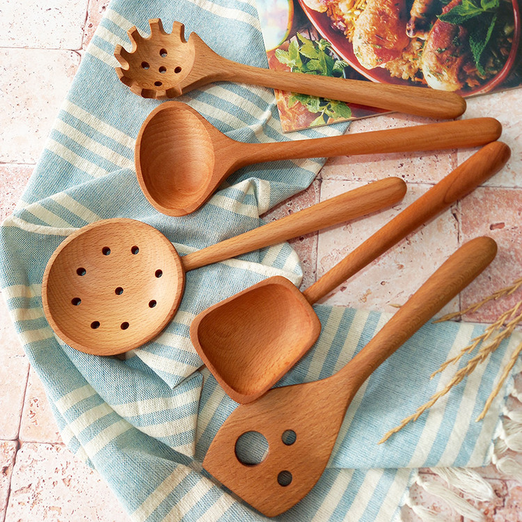 سرویس کفگیر و ملاقه چوبی ویژه جهیزیه عروس