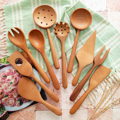 سرویس کفگیر و ملاقه چوبی ویژه جهیزیه عروس