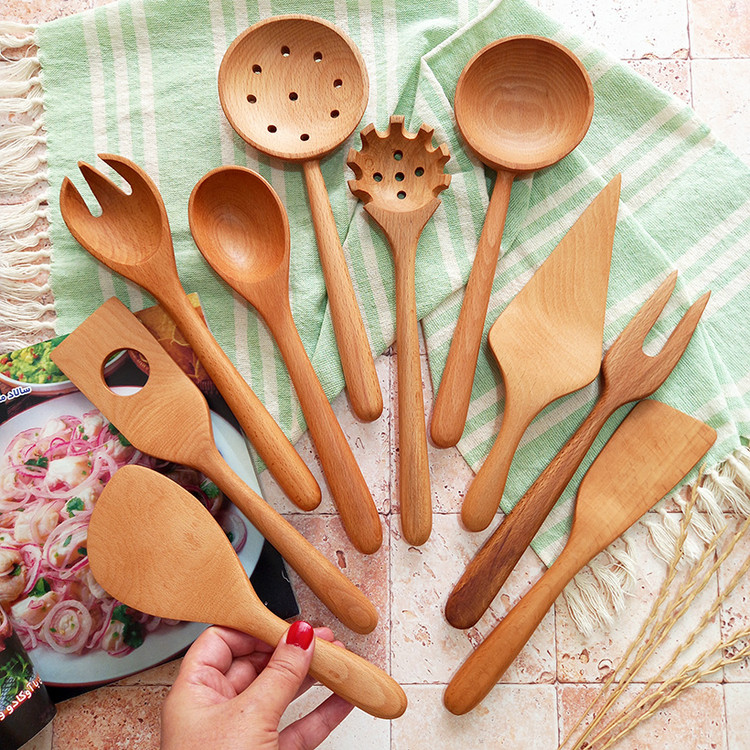 سرویس کفگیر و ملاقه چوبی ویژه جهیزیه عروس