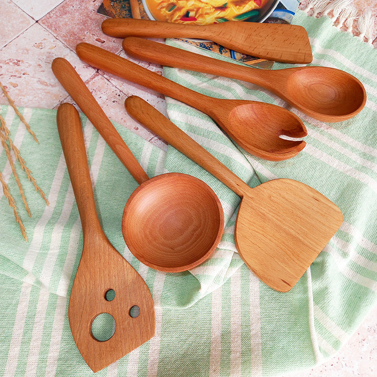 سرویس کفگیر و ملاقه چوبی ویژه جهیزیه عروس